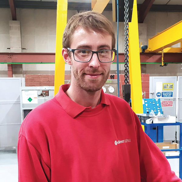 Alex Green, Production Operative at Oliver Twinsafe Valves
