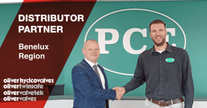 PCE Appointed Distributor for Benelux Region - Oliver Valves
